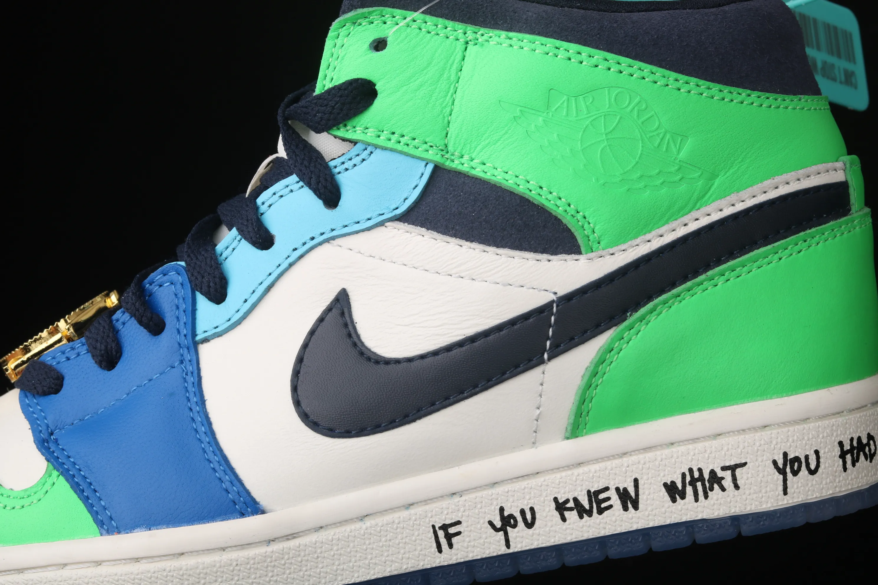 All categories Air Jordan Jordan series basketball shoes Air Jordan 1 Mid different versions Melody Ehsani x Air Jordan 1 Mid "Fearless" AJ1 Joe 1 watch orange and green mandarin duck CQ7629-100